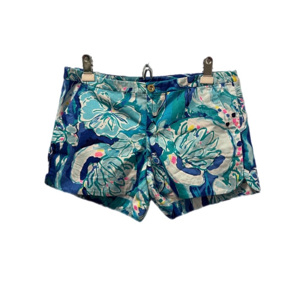 🌺 LIKE NEW Lilly Pulitzer Adie Short Aquatic Garden | Women’s Size 8